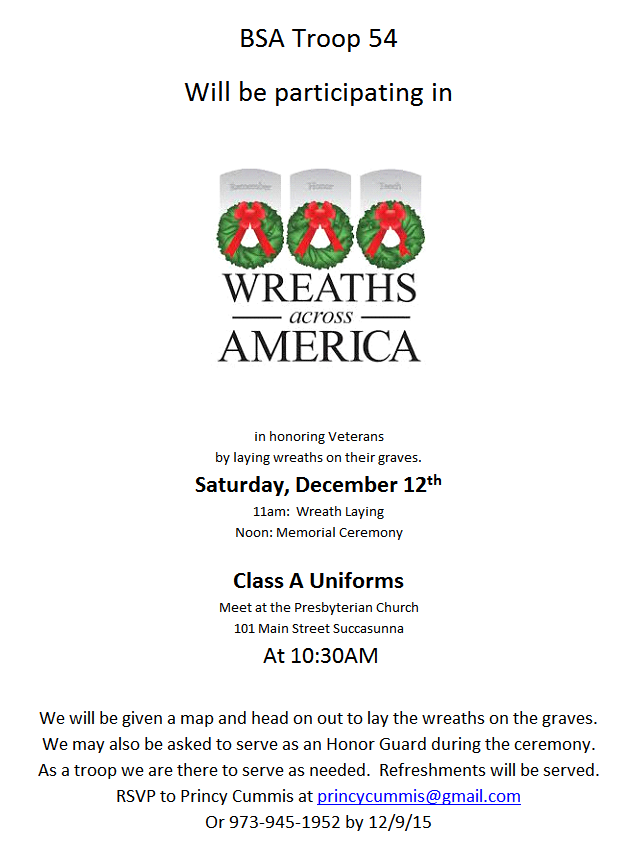 Wreaths Across America (Flyer Inside)